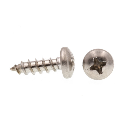 Prime-Line Sheet Metal Screw, Self-Tap Pan Head Phil Dr #10 X 5/8in 18-8 Stainless Steel 100PK 9020232